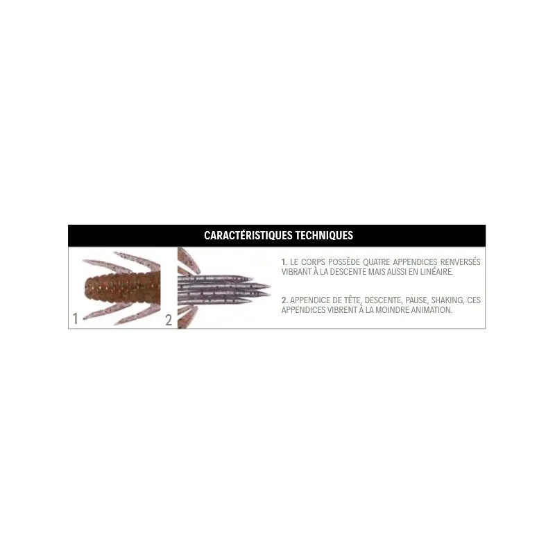O.S.P Dolive Craw 4" – Leurre souple écrevisse 10 cm