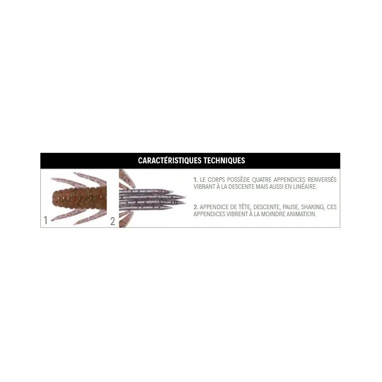 LEURRE SOUPLE OSP DOLIVE CRAW 4" LEURRE SOUPLE OSP DOLIVE CRAW 4"